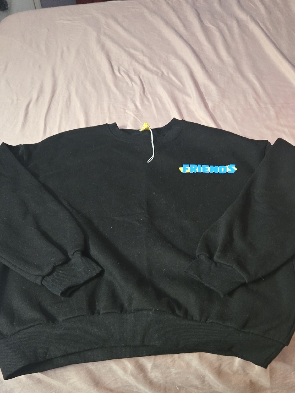 Black "Friends" Logo Crewneck Sweater - Unbranded